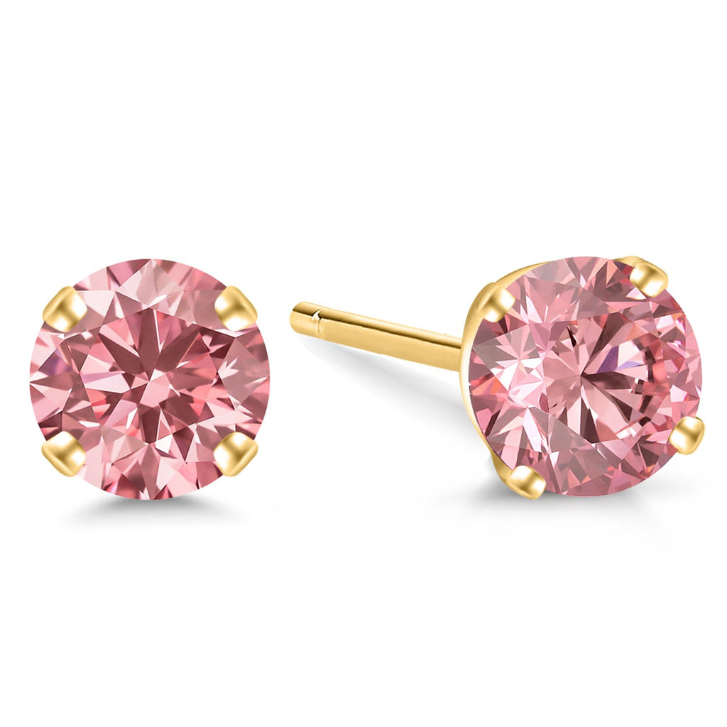 0.33 Carats_Yellow Gold_Earrings in Yellow Gold