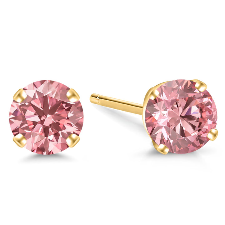 0.33 Carats_Yellow Gold_Earrings in Yellow Gold