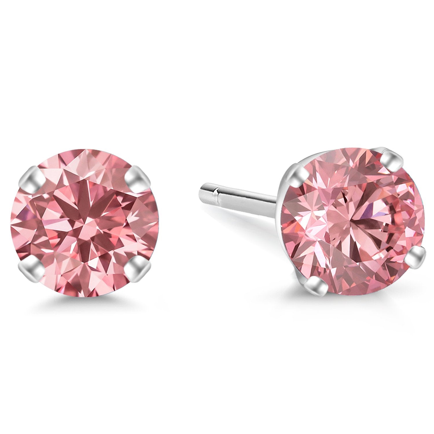0.50 Carats_14K White Gold_Earrings in 14K White Gold