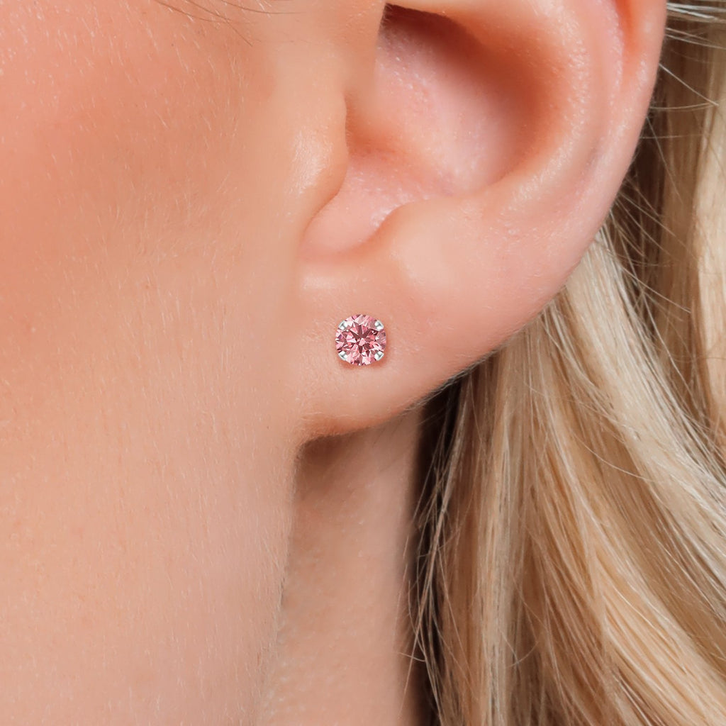 0.50 Carats_14K White Gold_Earrings in 14K White Gold