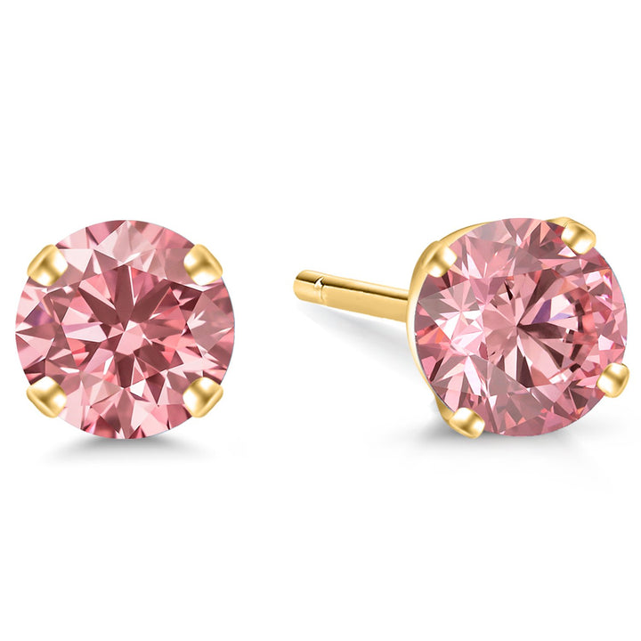 0.50 Carats_Yellow Gold_Earrings in Yellow Gold