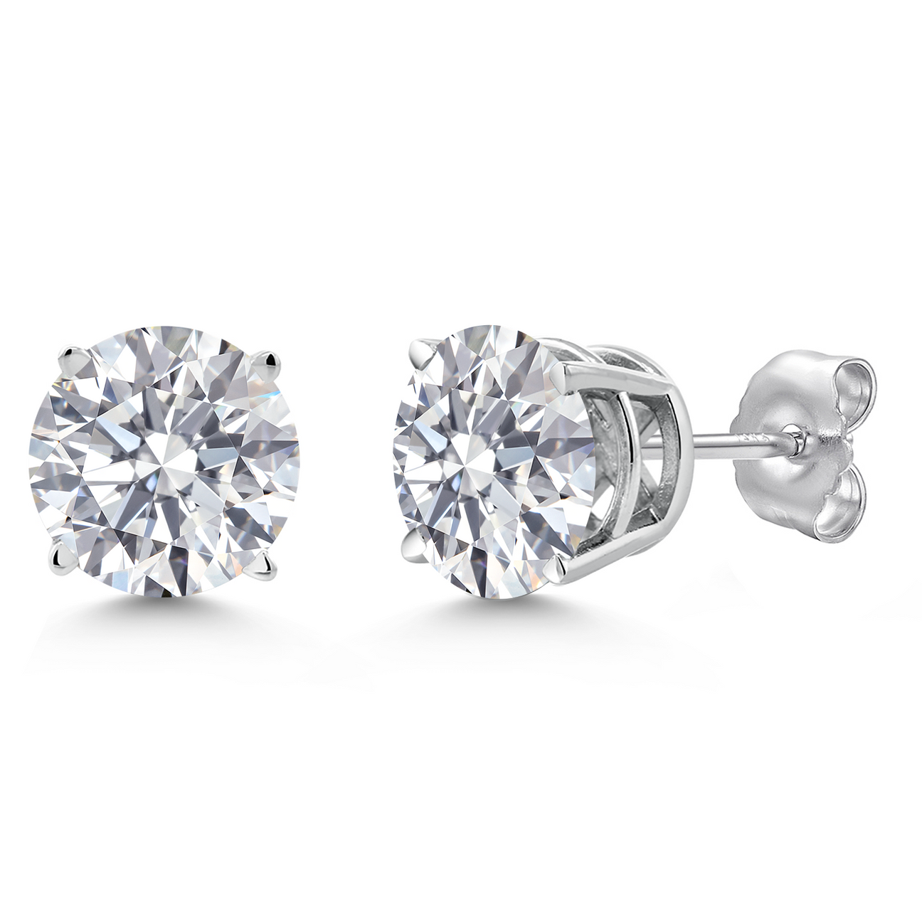 1.40 Carats_14K White Gold_Earrings in 14K White Gold