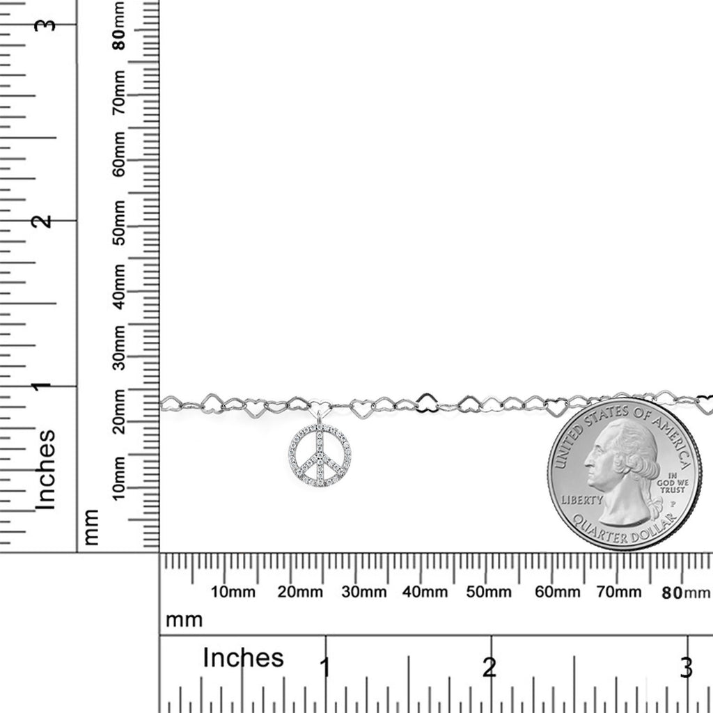Moissanite - April_Bracelet in 925 Sterling Silver and 10K Yellow Gold