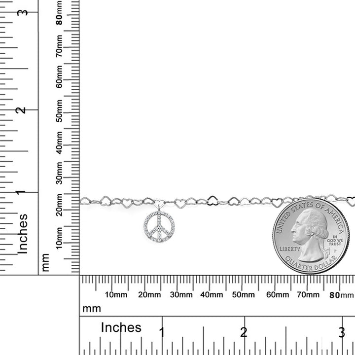 Moissanite - April_Bracelet in 925 Sterling Silver and 10K Yellow Gold