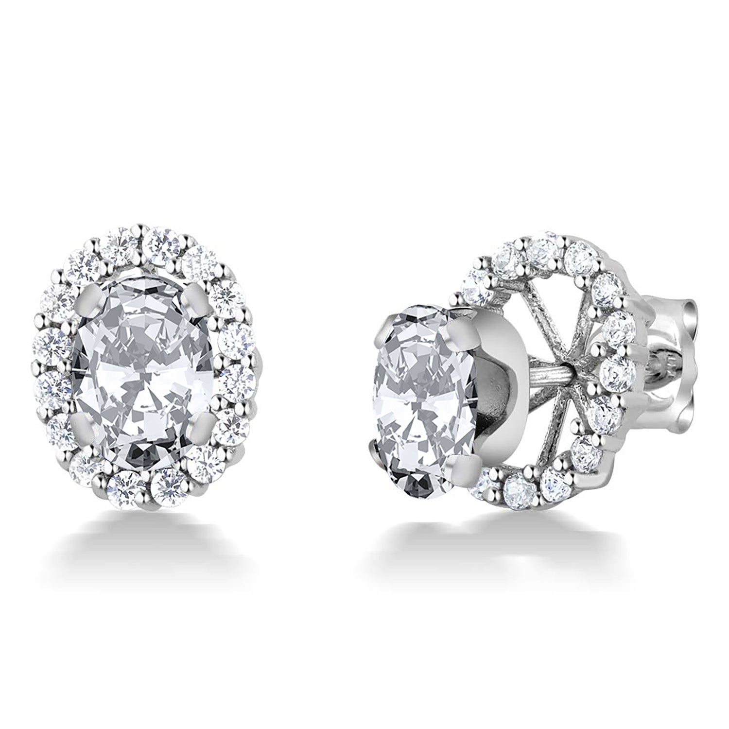 White Zirconia_Earrings in 925 Sterling Silver