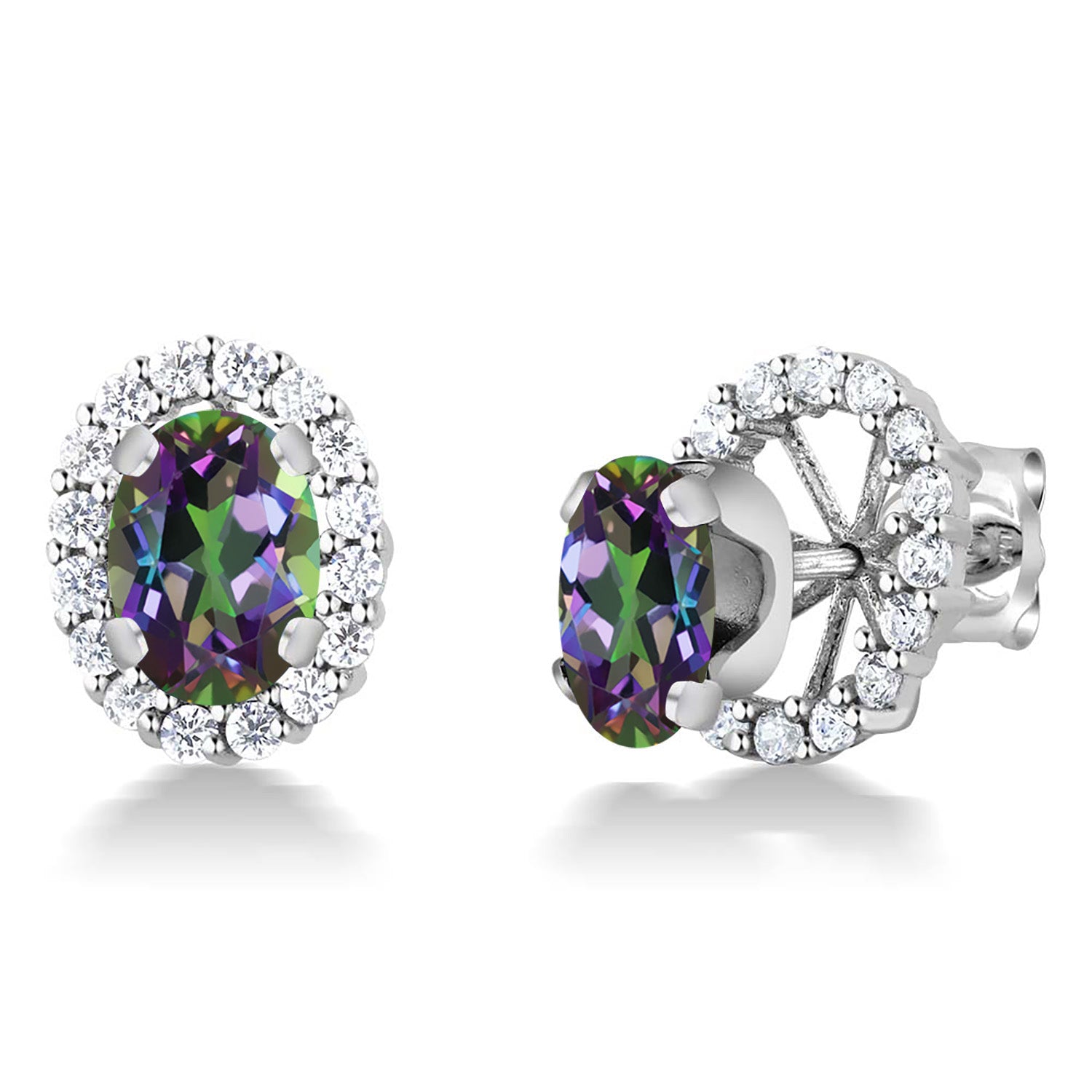 Green Mystic Topaz_Earrings in 925 Sterling Silver