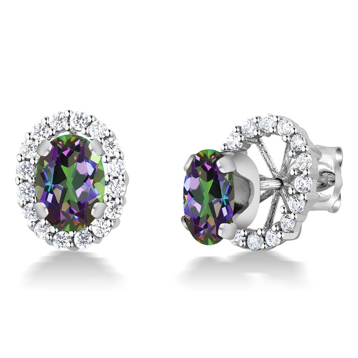 Green Mystic Topaz_Earrings in 925 Sterling Silver