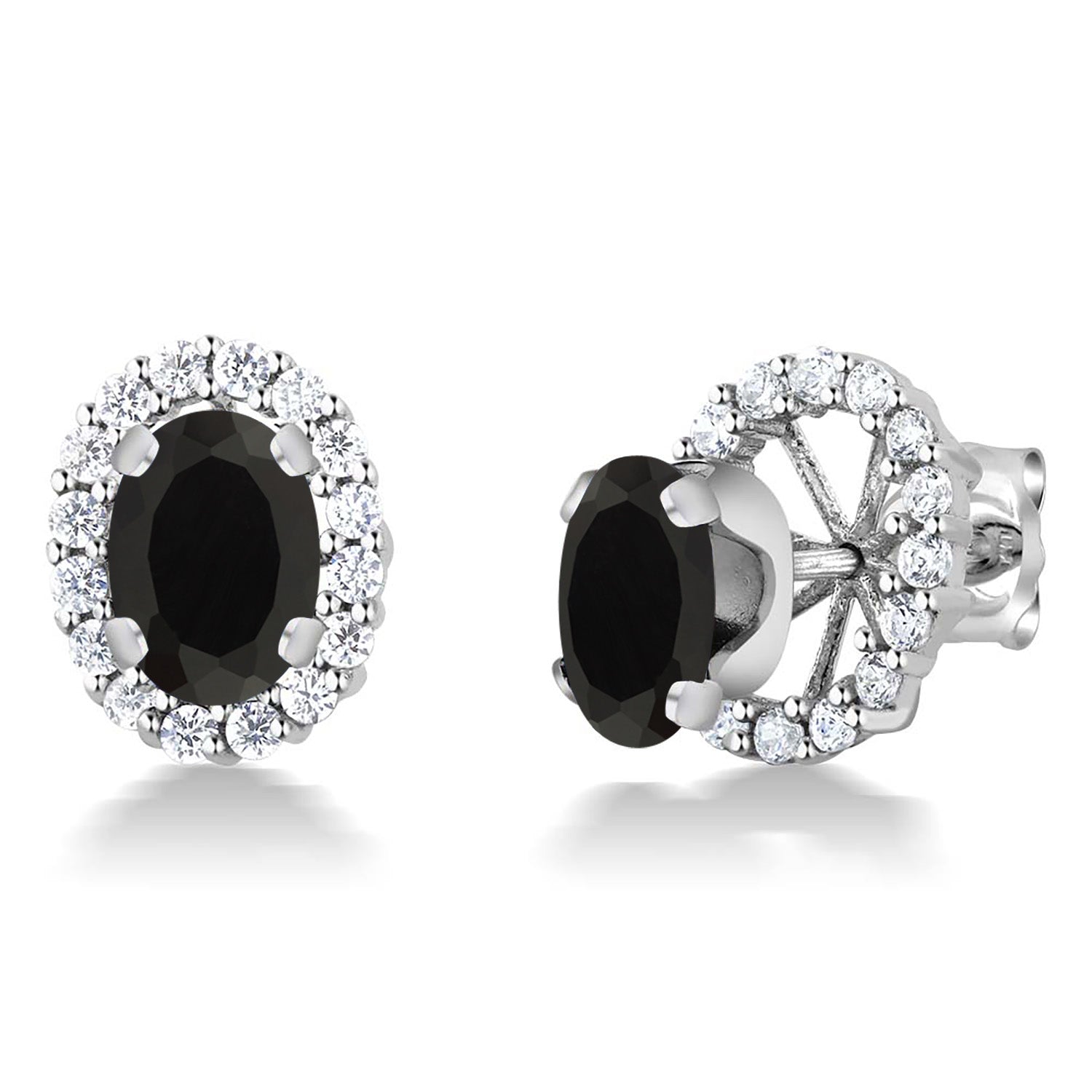 Onyx - December_Earrings in 925 Sterling Silver