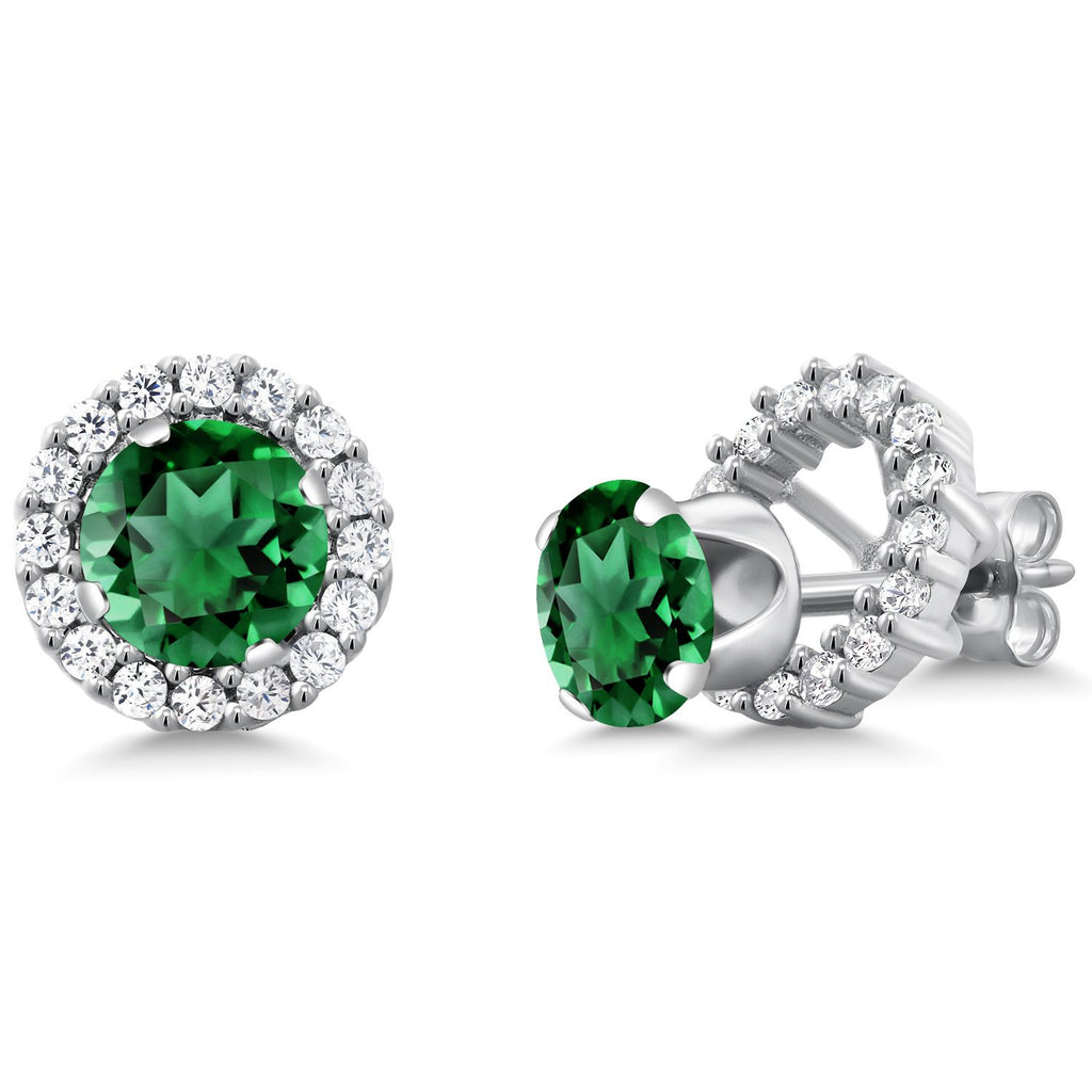 Nano Emerald - May_Earrings in 925 Sterling Silver