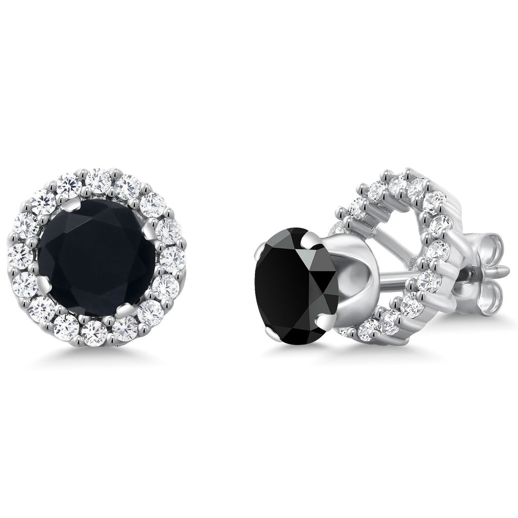 Onyx_Earrings in 925 Sterling Silver