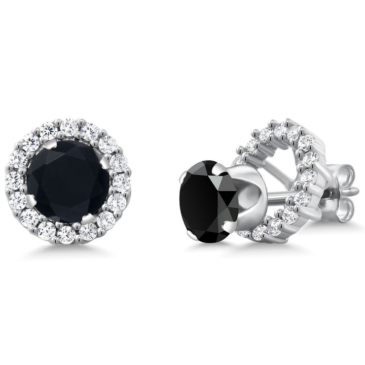Onyx_Earrings in 925 Sterling Silver
