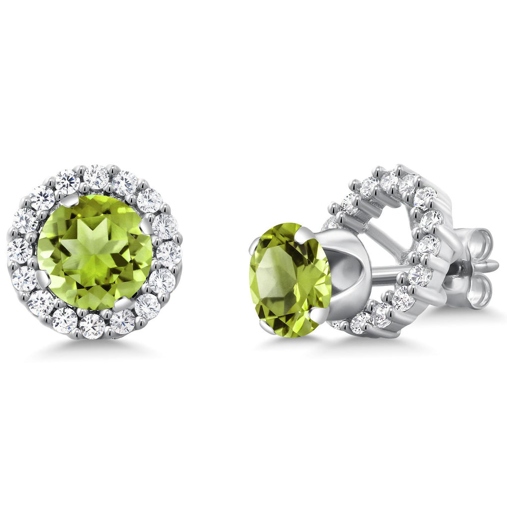 Peridot_Earrings in 925 Sterling Silver