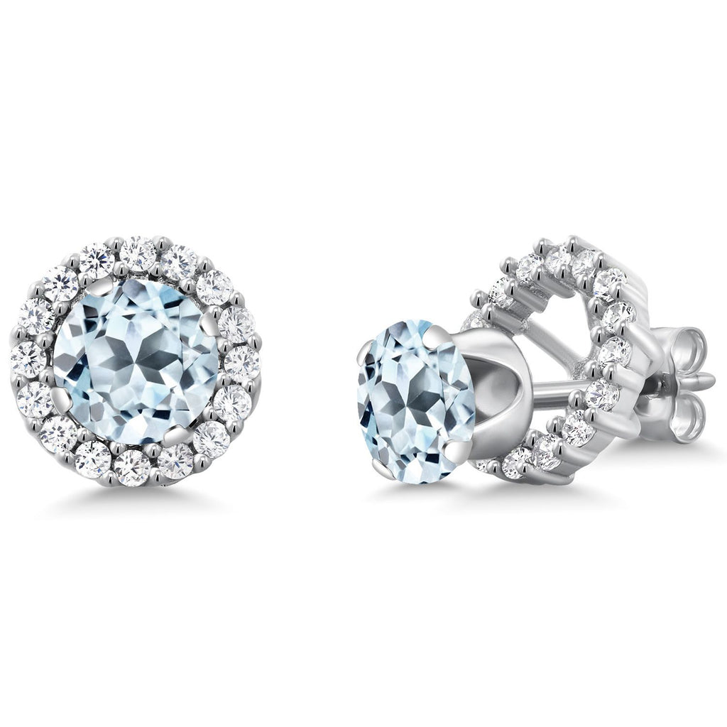 Sky Blue Topaz_Earrings in 925 Sterling Silver