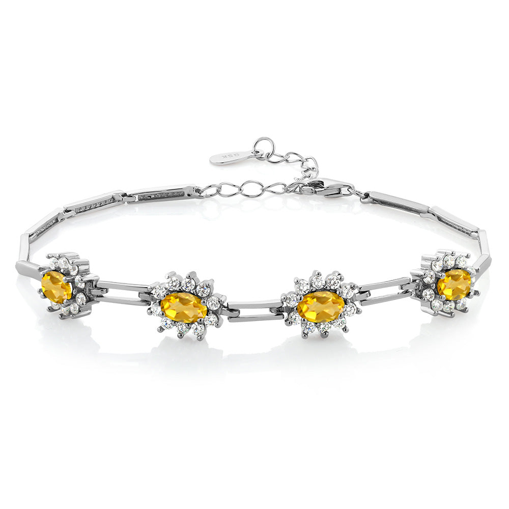 Citrine - November_Bracelet in 925 Sterling Silver