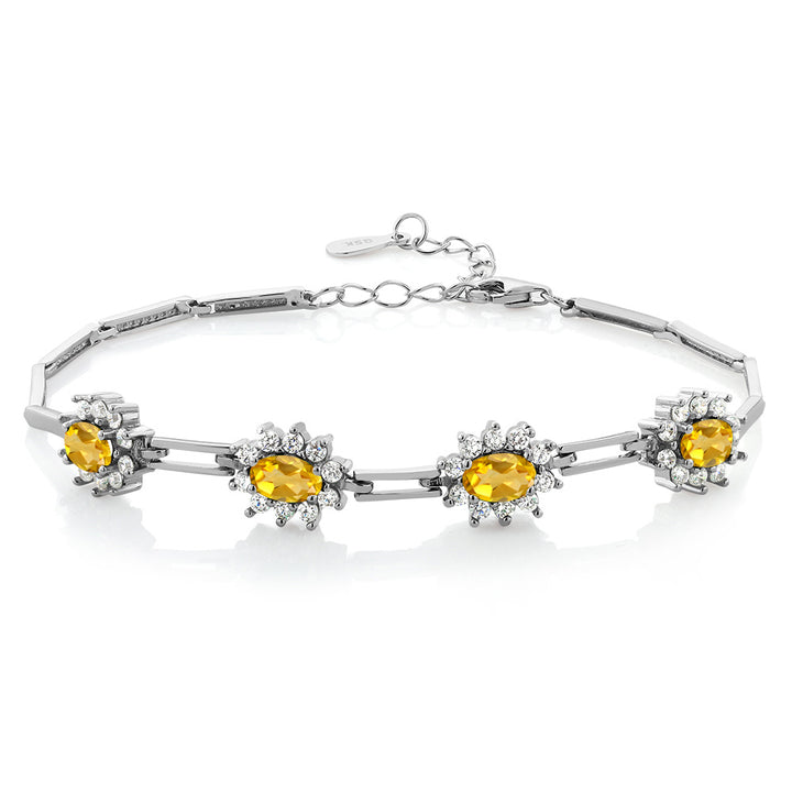Citrine - November_Bracelet in 925 Sterling Silver