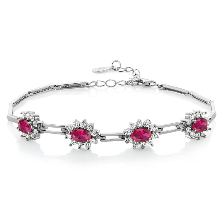 Created Ruby - July_Bracelet in 925 Sterling Silver