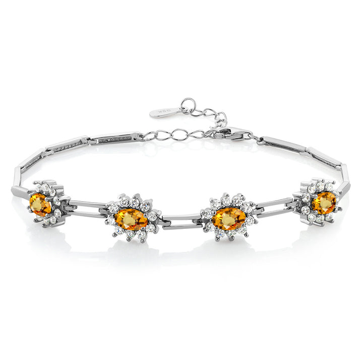 Yellow Sapphire - September_Bracelet in 925 Sterling Silver