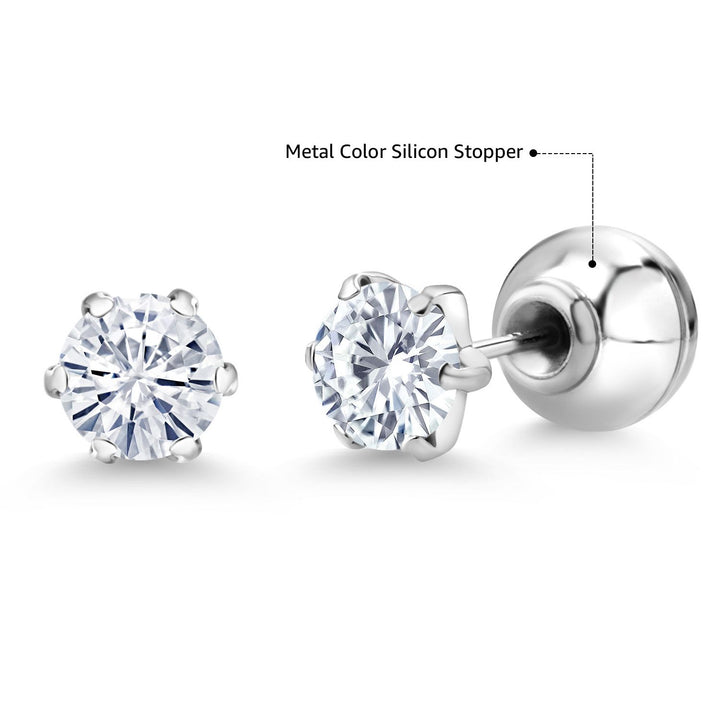 Earrings in Platinum