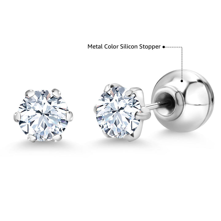 Earrings in Platinum