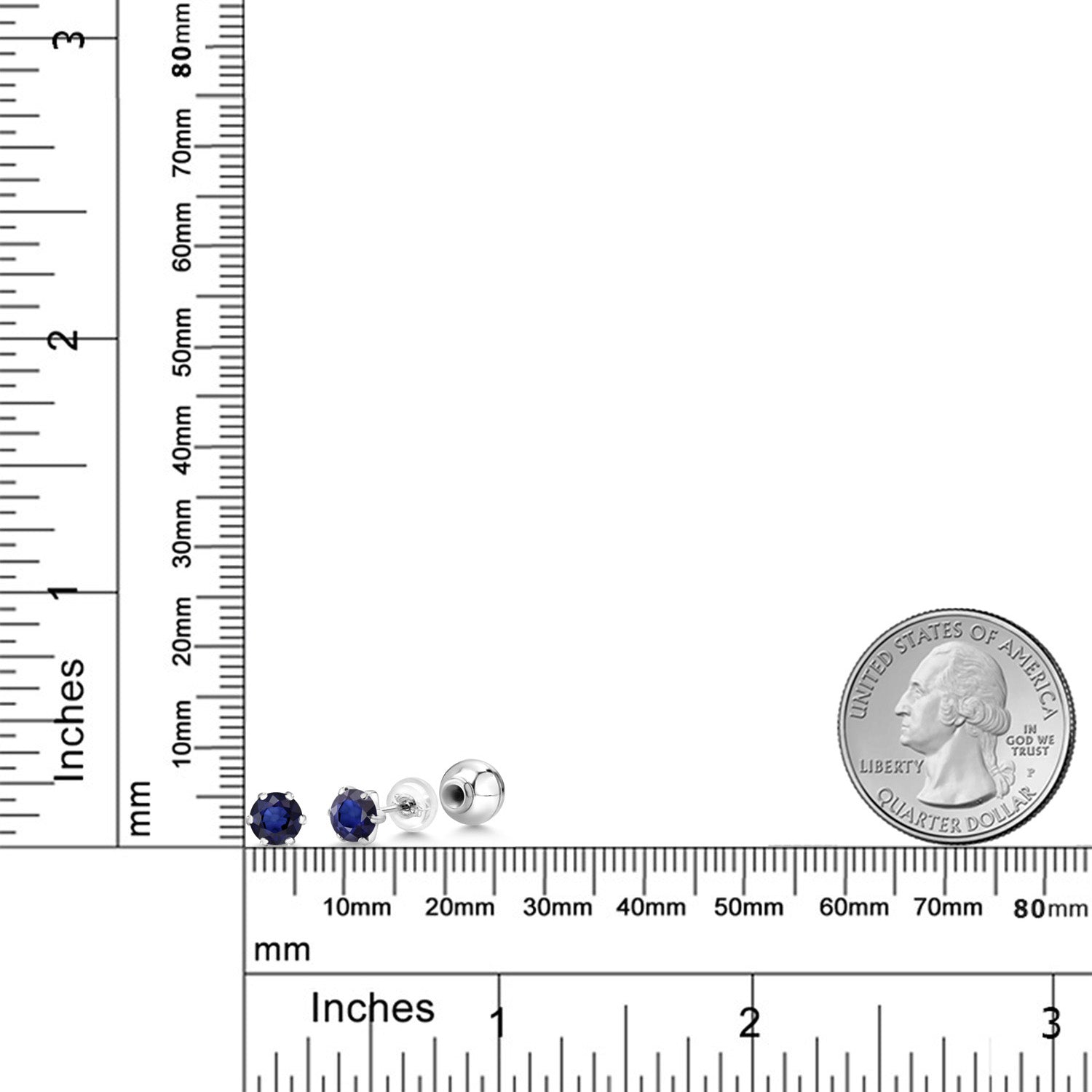 Earrings in Platinum