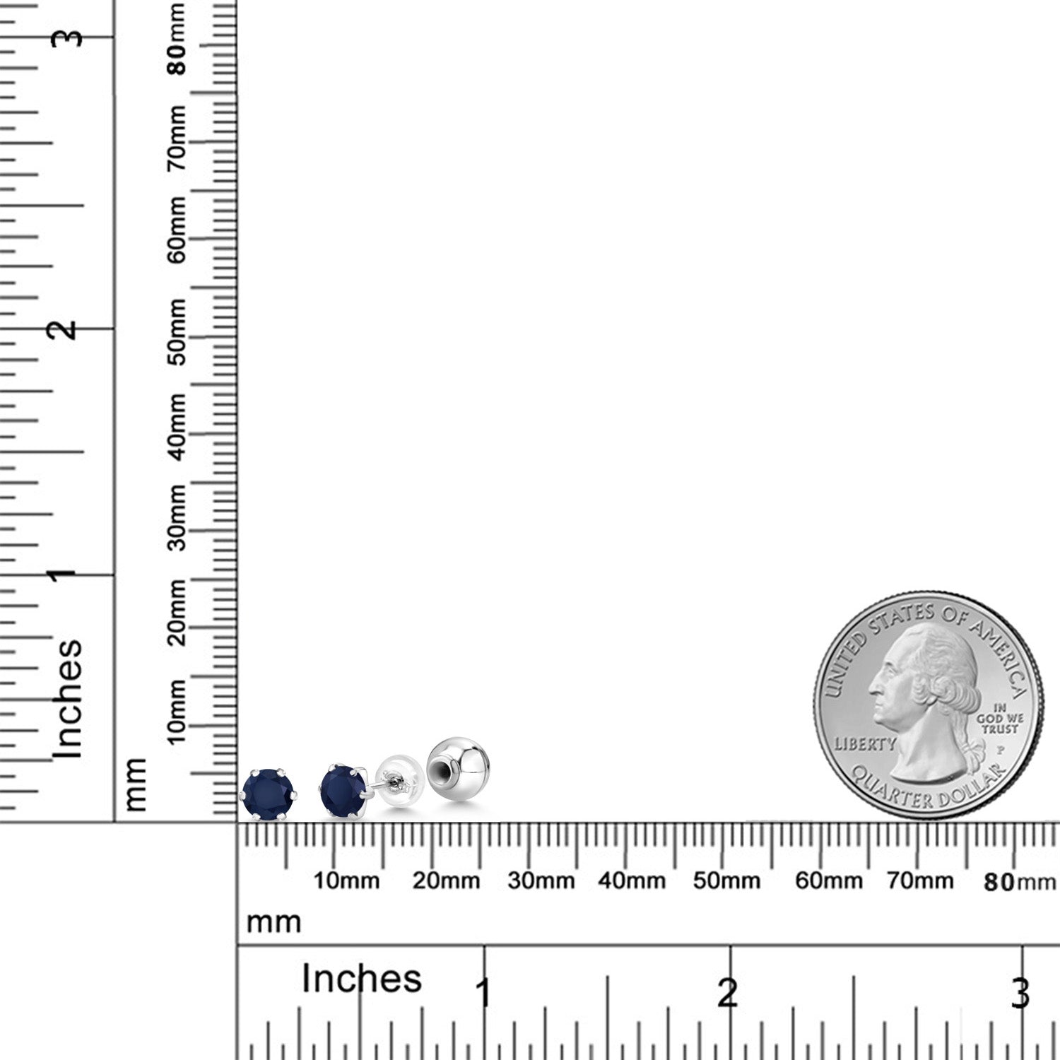 Earrings in Platinum