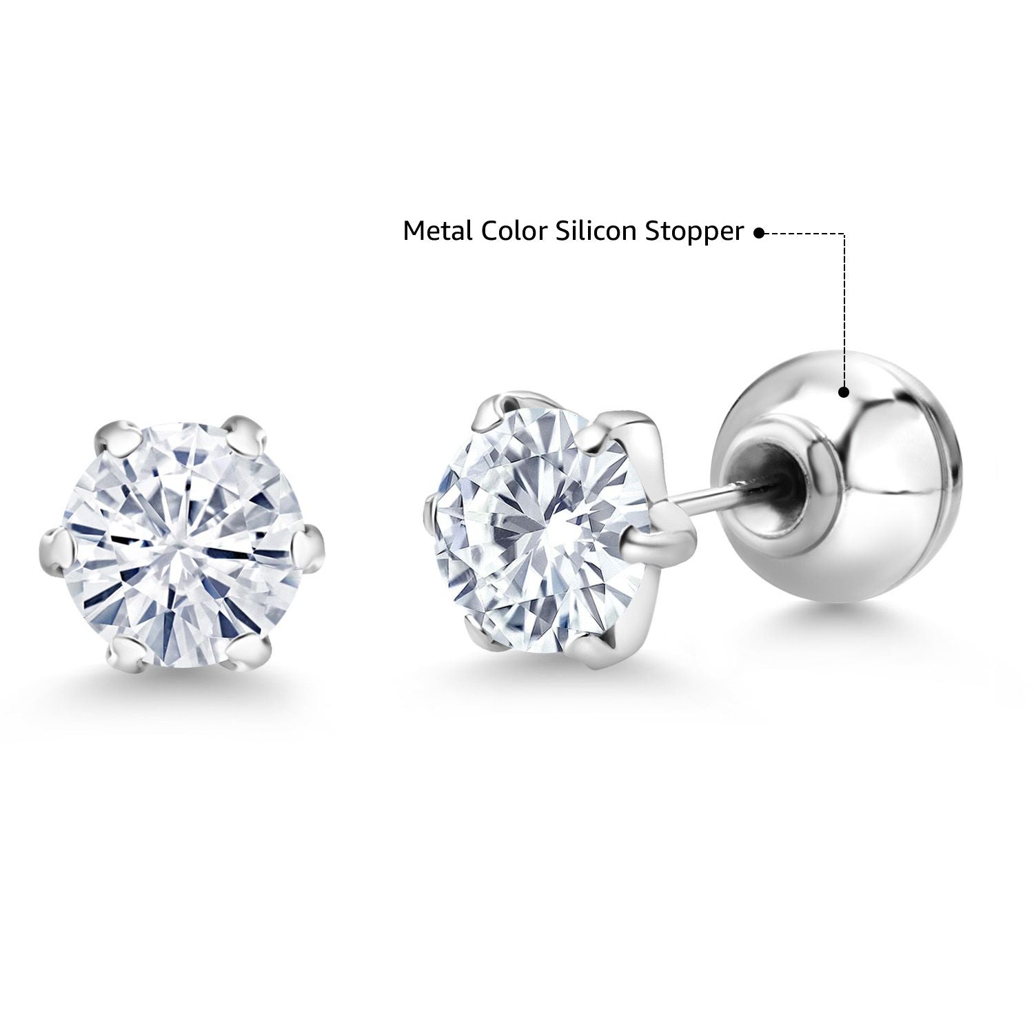 Earrings in Platinum