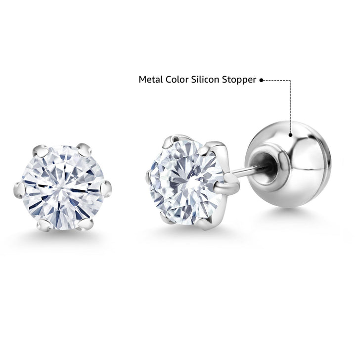 Earrings in Platinum