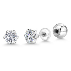 Earrings in Platinum