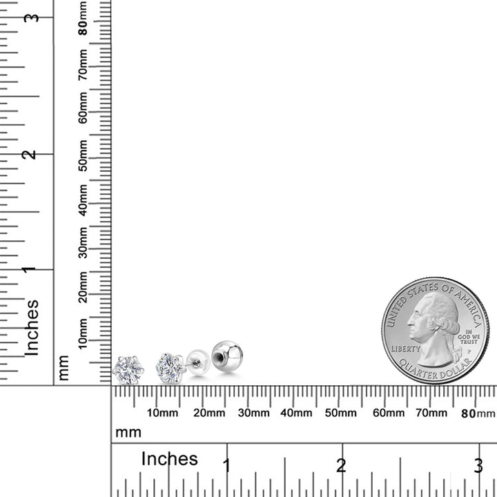 Earrings in Platinum