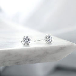 Earrings in Platinum