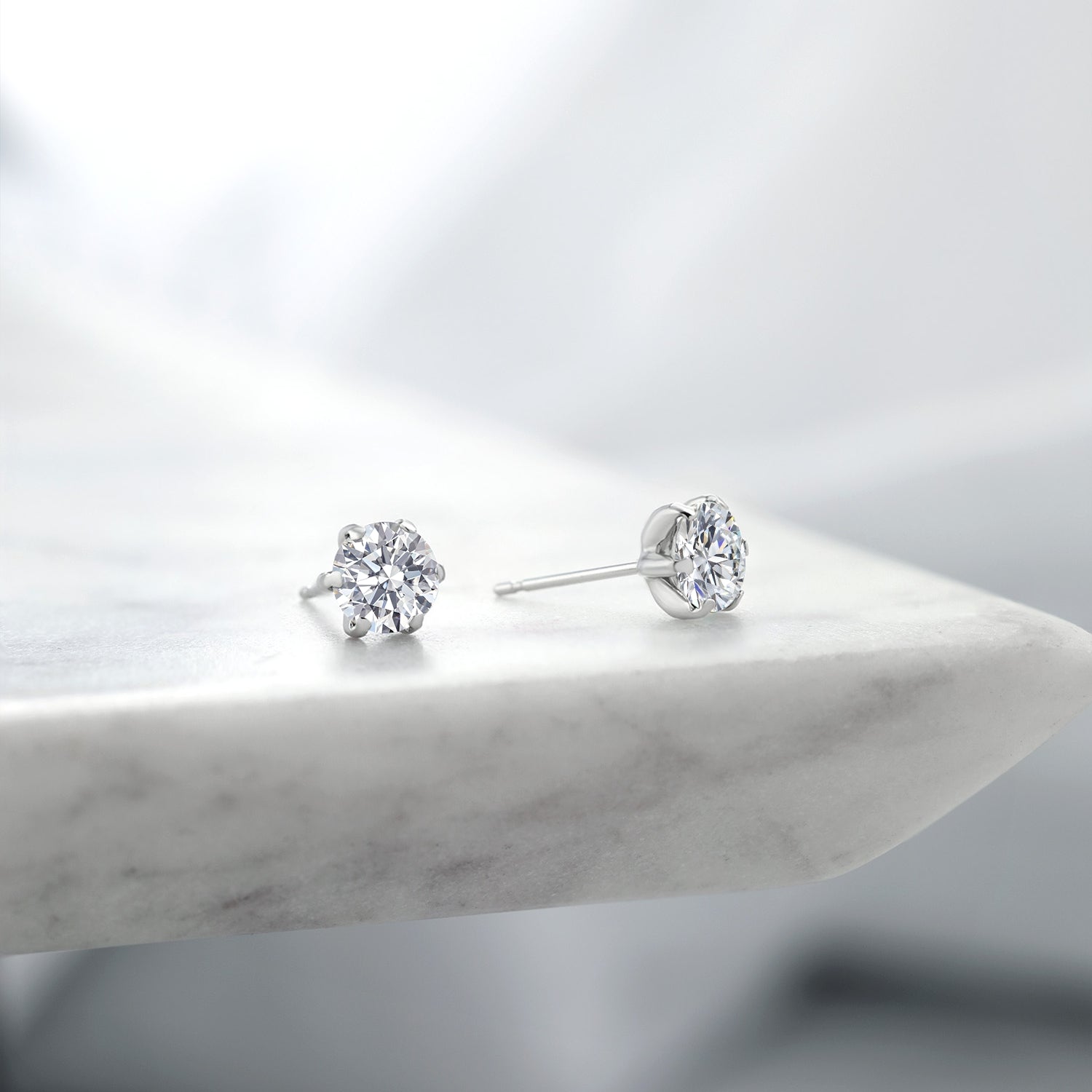 Earrings in Platinum