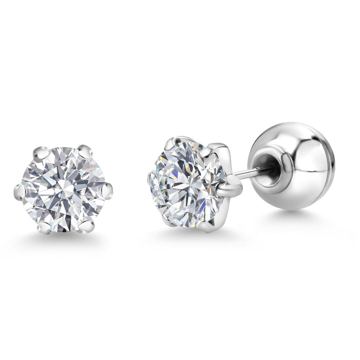 1.50 Ct IGI Certified Lab Grown Diamond Platinum Stud Earrings For Women Men | F-G Color | VS Clarity | 6-Prongs