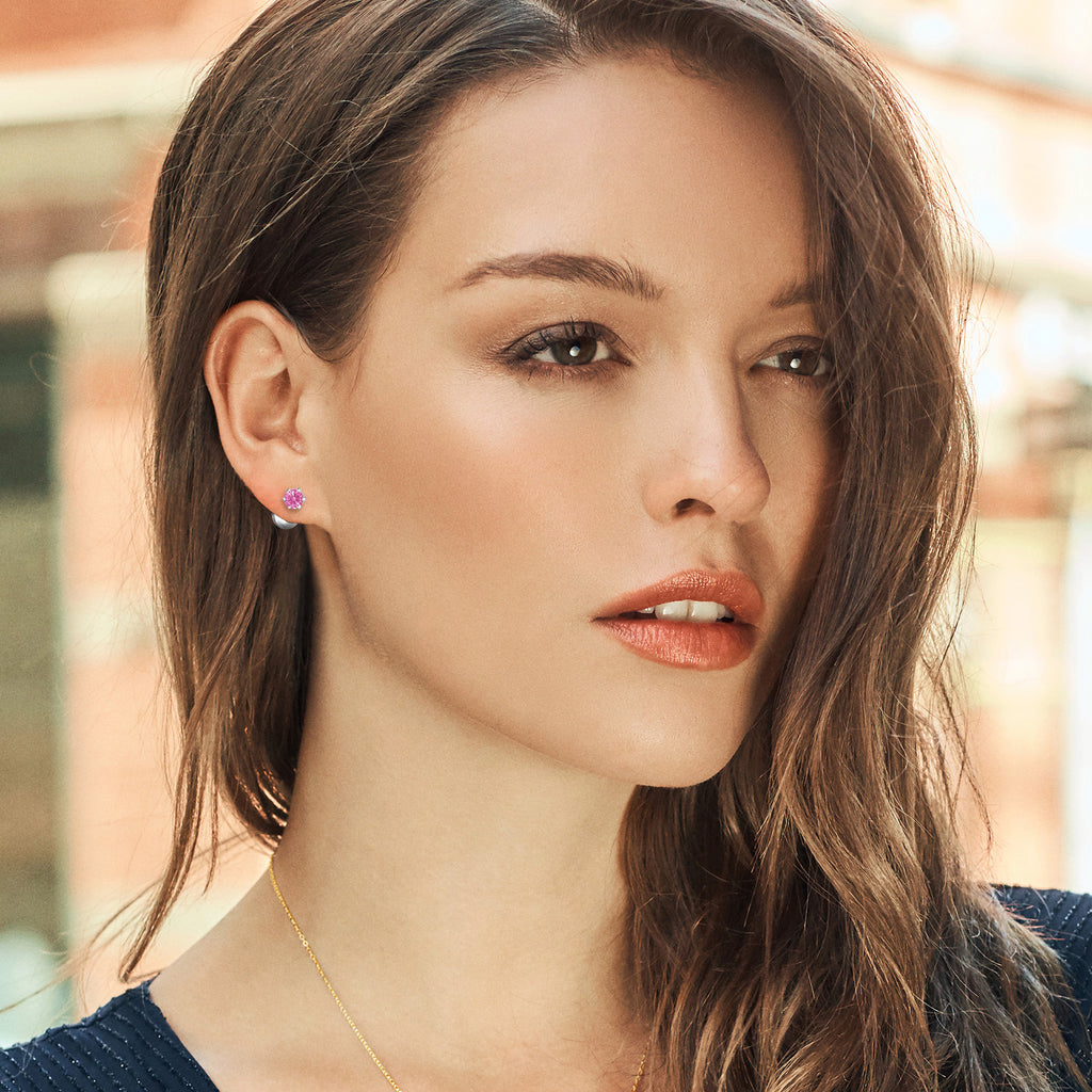 Earrings in Platinum