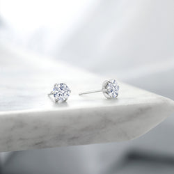 Earrings in Platinum
