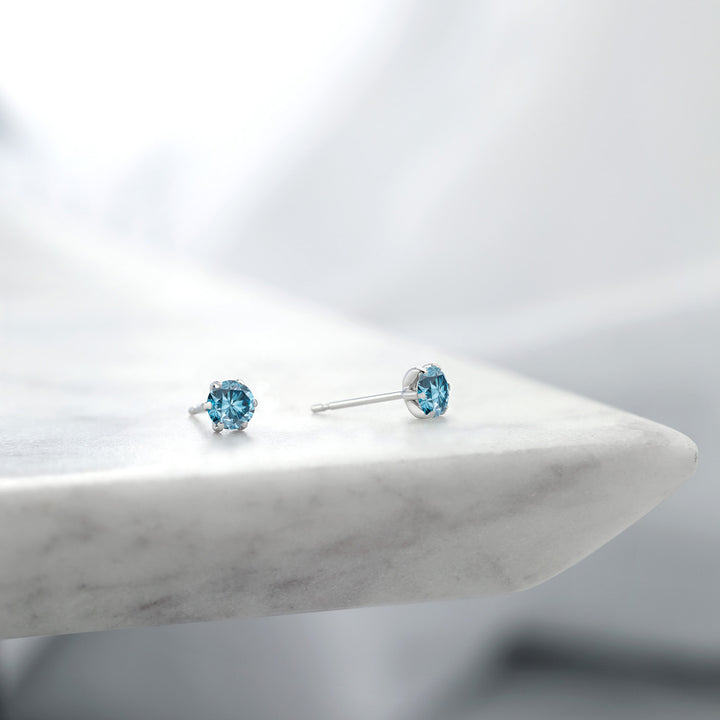 Earrings in Platinum