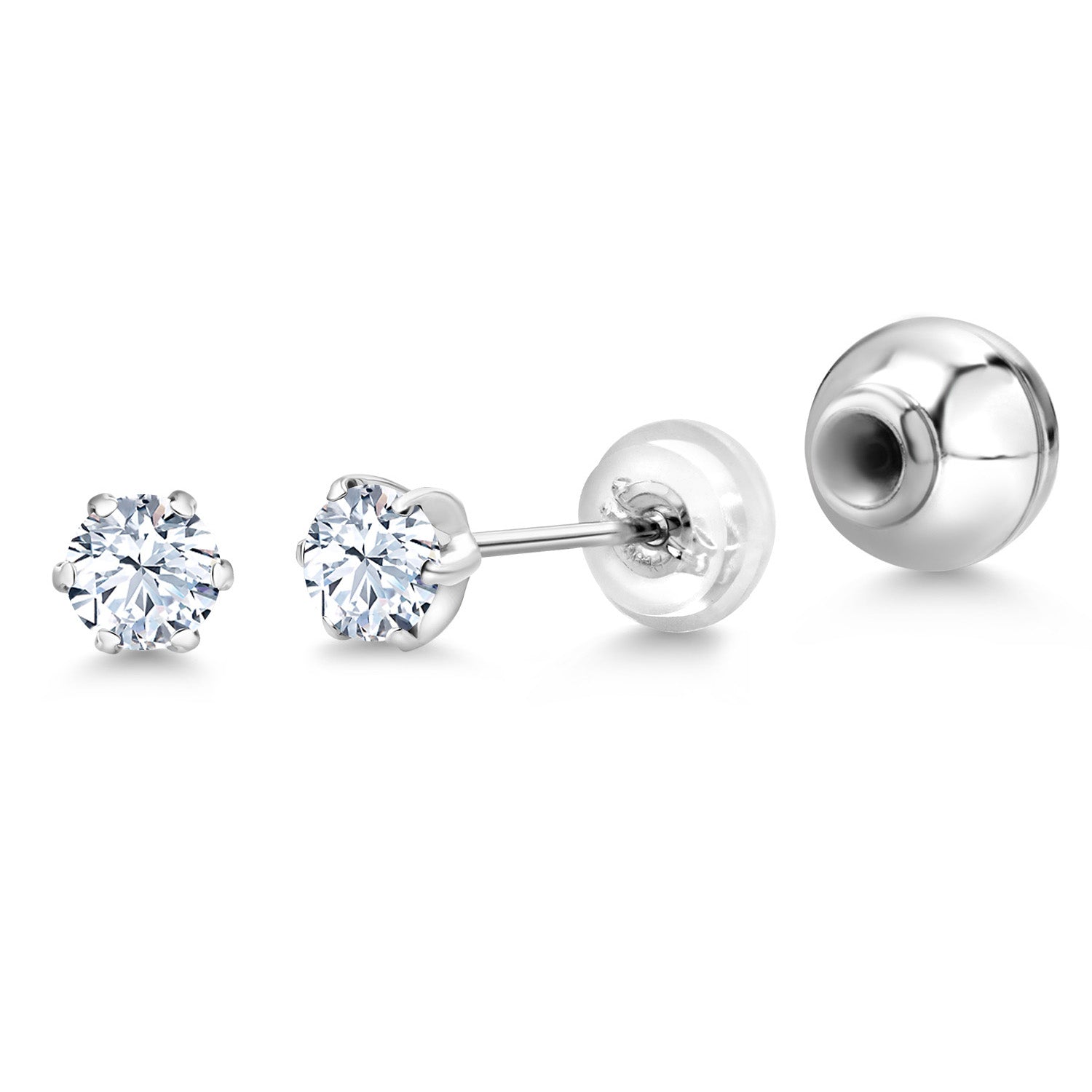 Earrings in Platinum