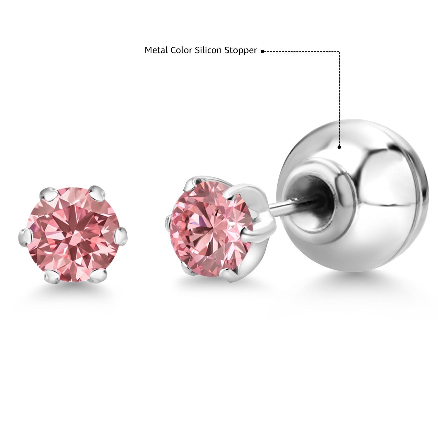 Earrings in Platinum