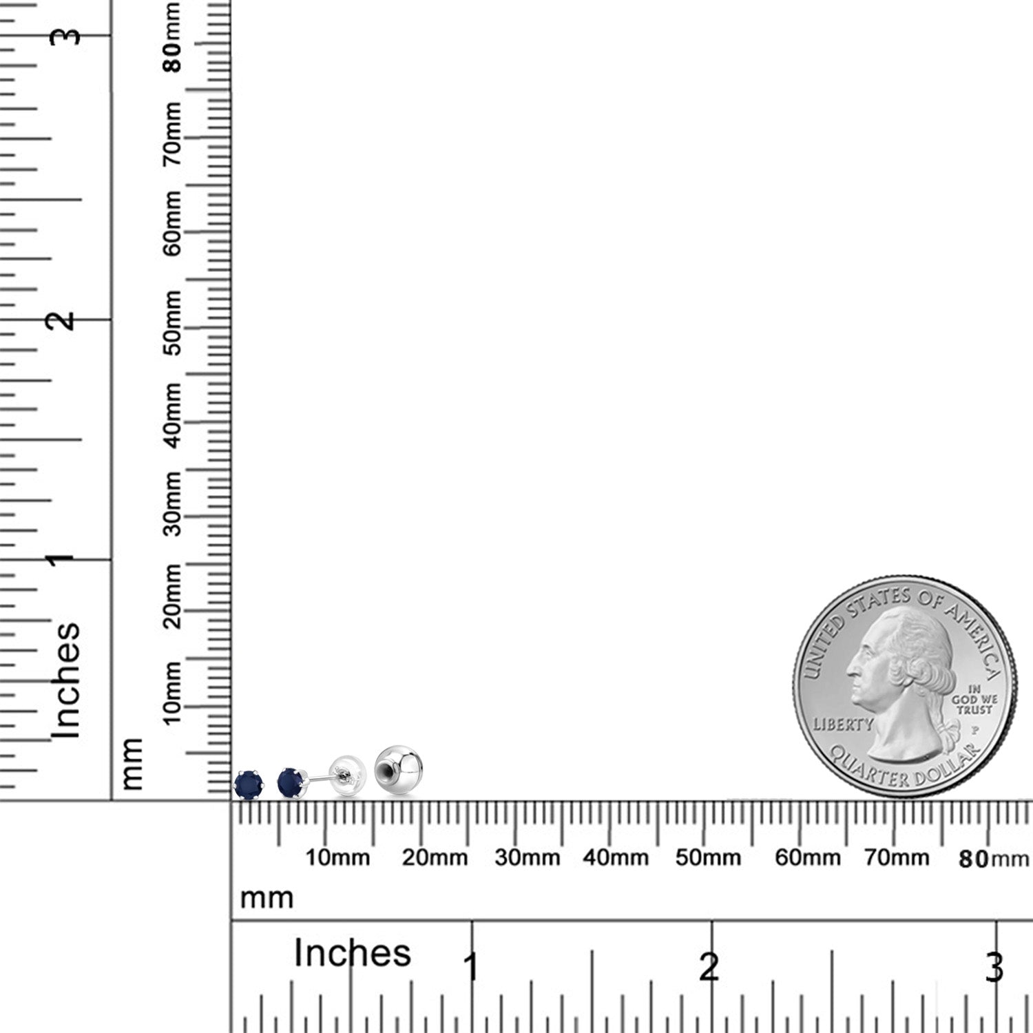 Earrings in Platinum