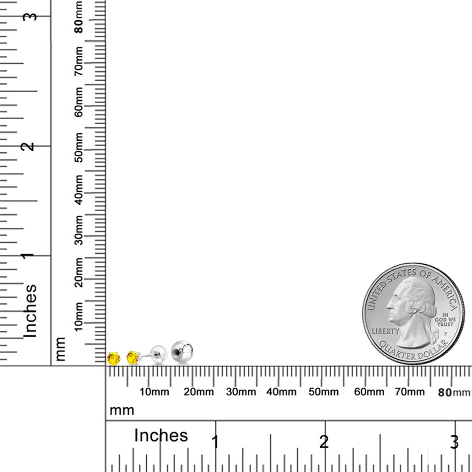 Earrings in Platinum