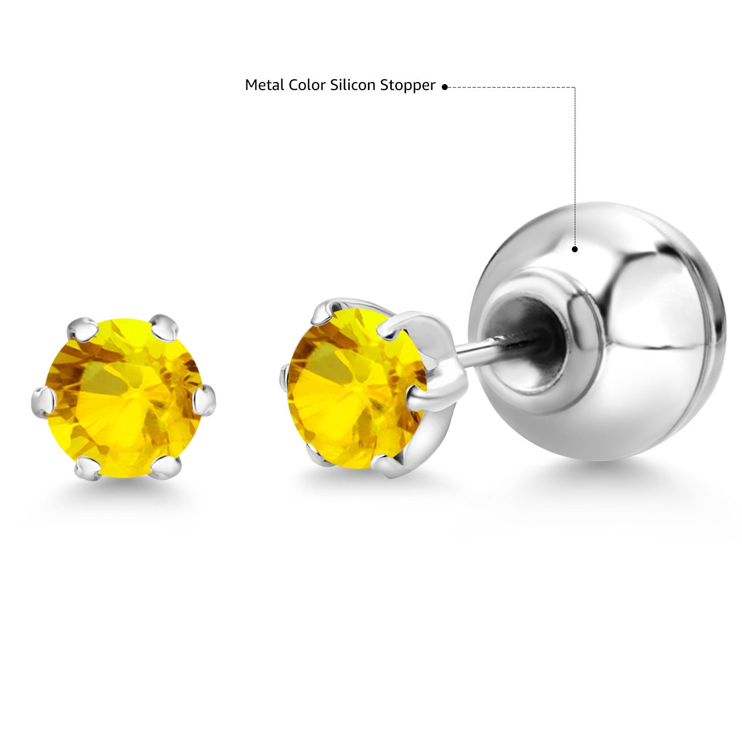 Earrings in Platinum