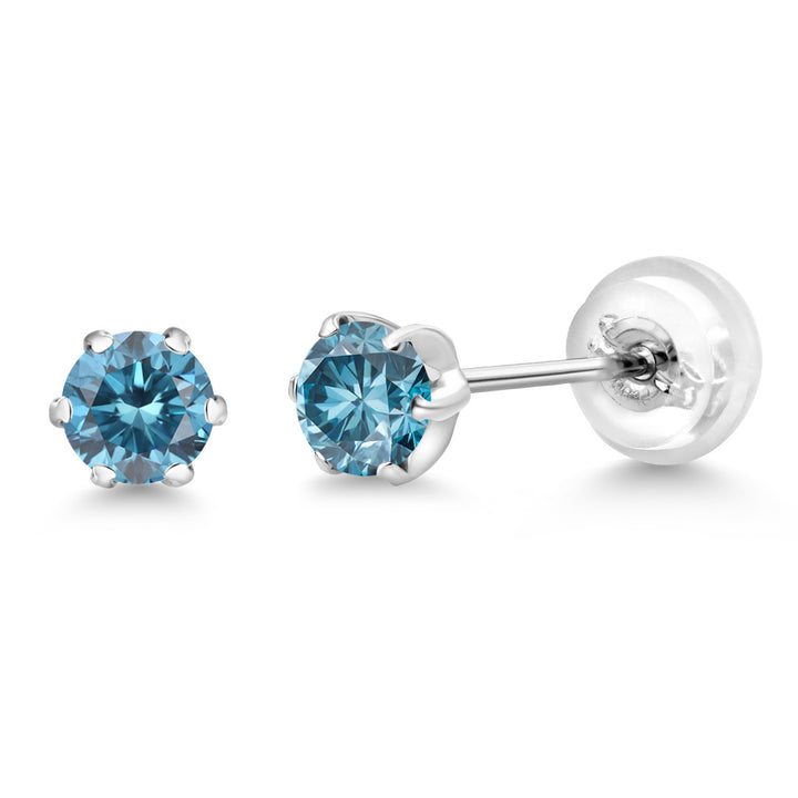Earrings in Platinum