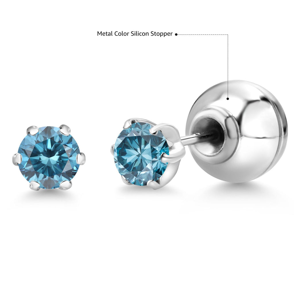Earrings in Platinum