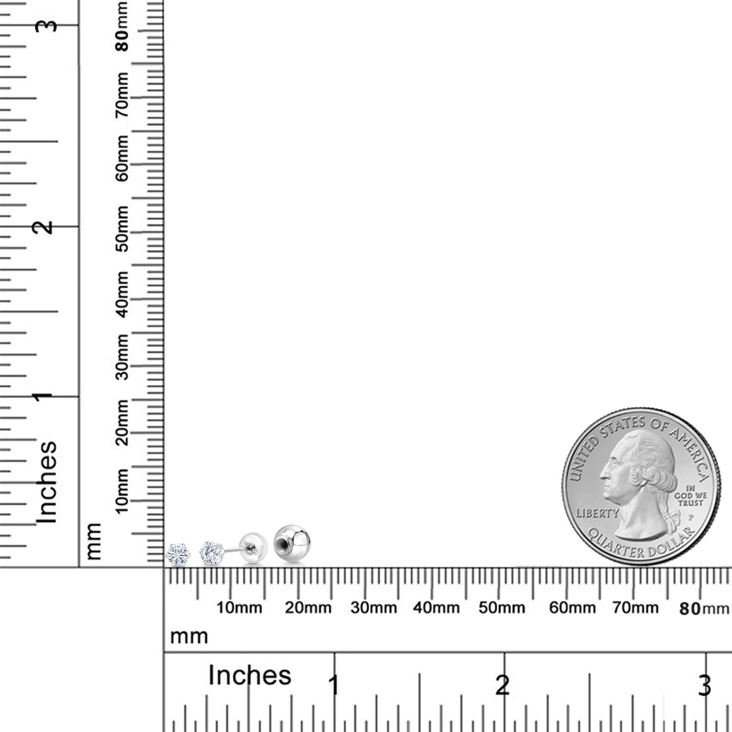 Earrings in Platinum