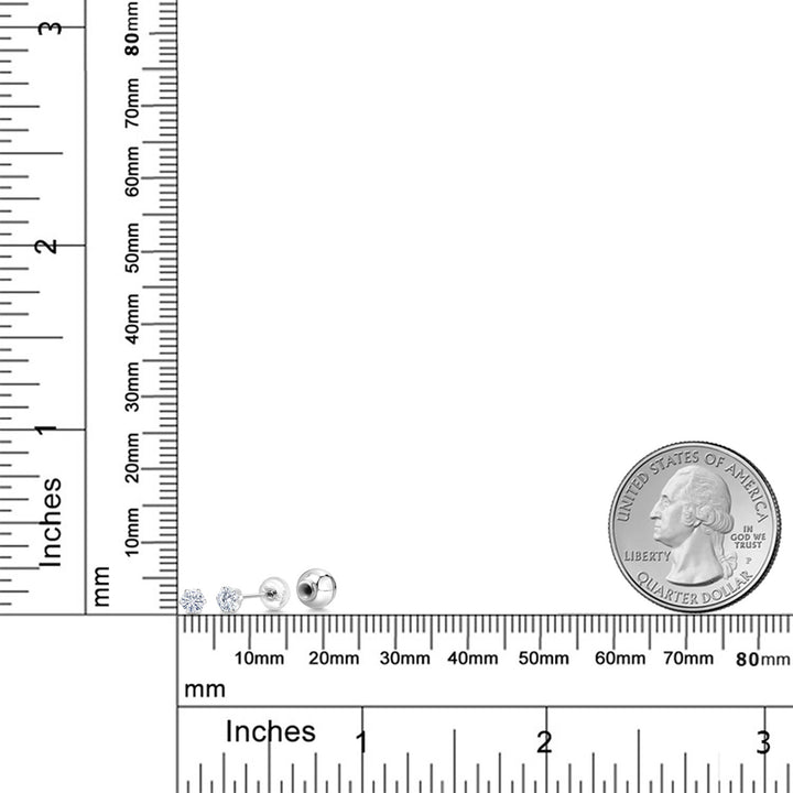 Earrings in Platinum