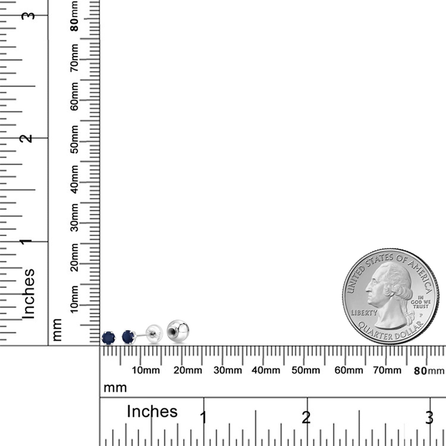 Earrings in Platinum