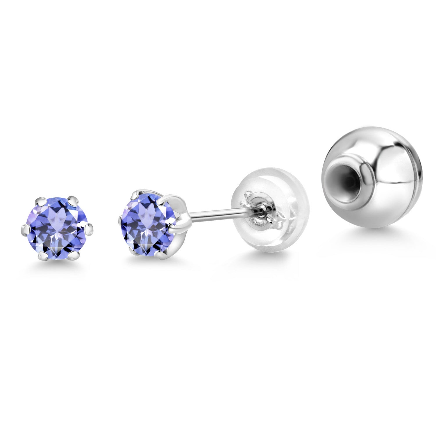Tanzanite - December_Earrings in Platinum