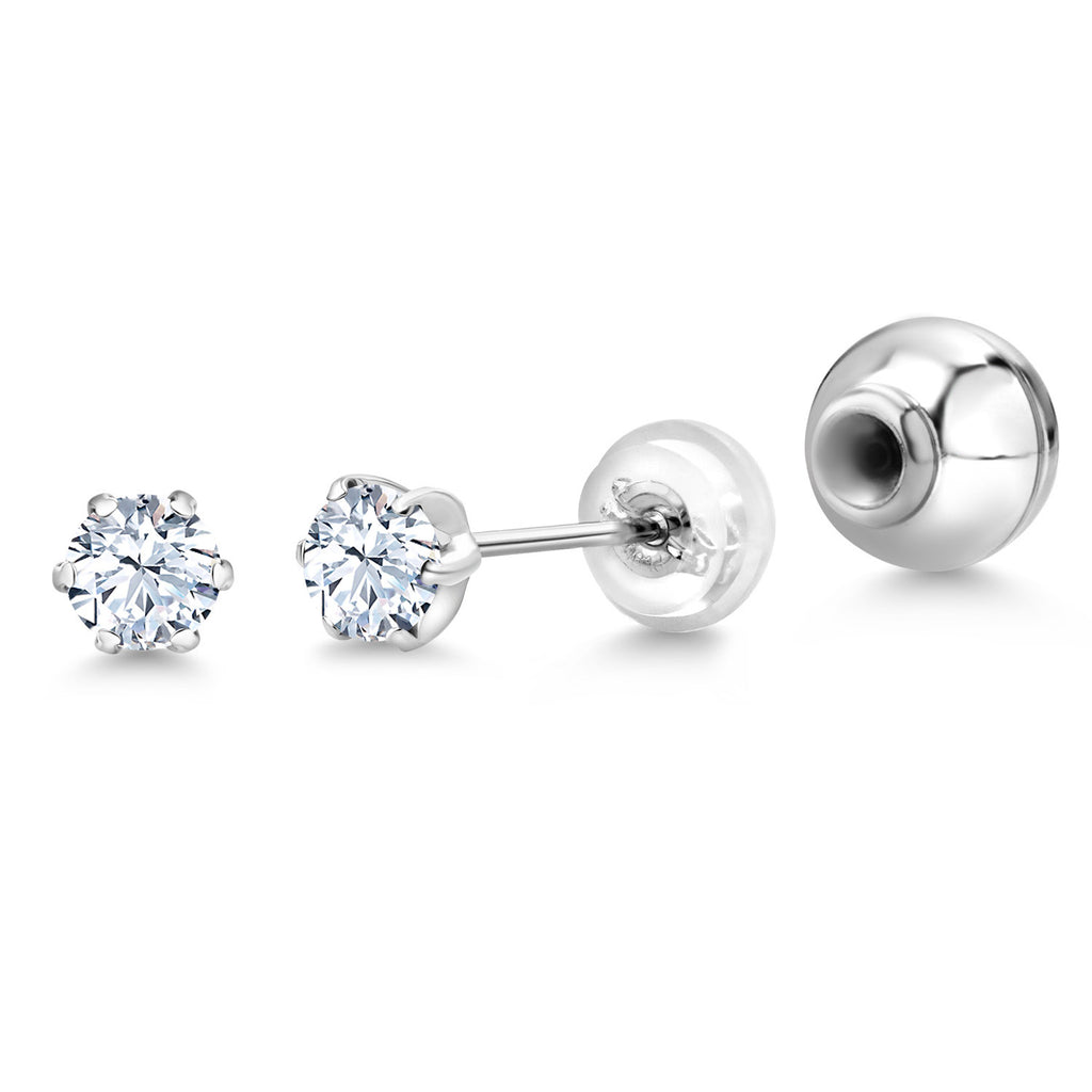 Zirconia_Earrings in Platinum