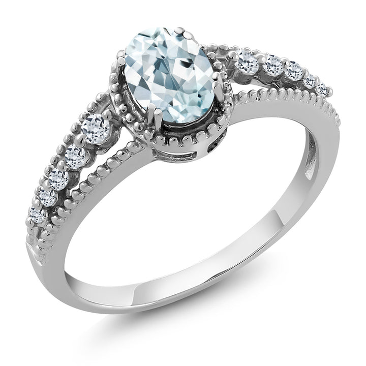 Aquamarine_5_Ring in 925 Sterling Silver