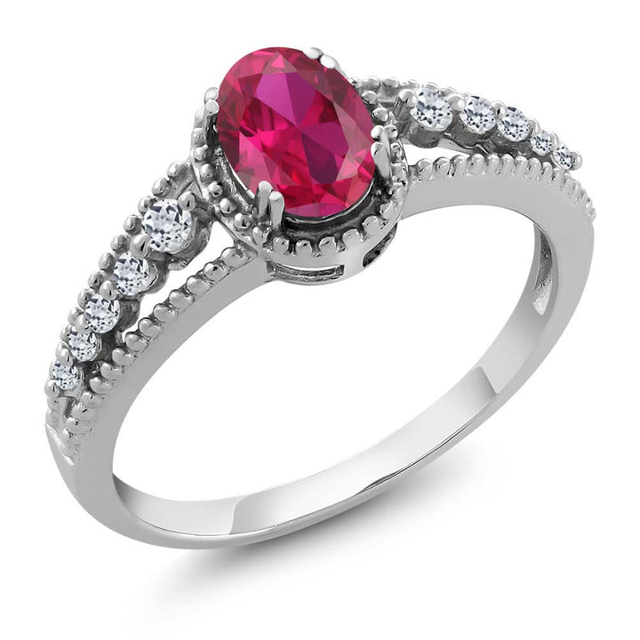 Created Ruby - July_5_Ring in 925 Sterling Silver