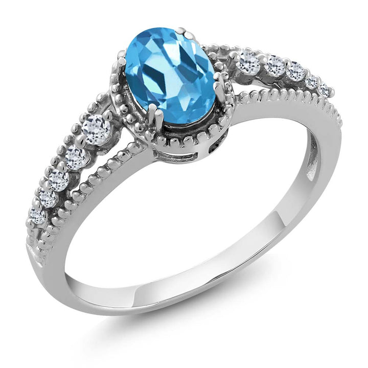 Swiss Blue Topaz_5_Ring in 925 Sterling Silver